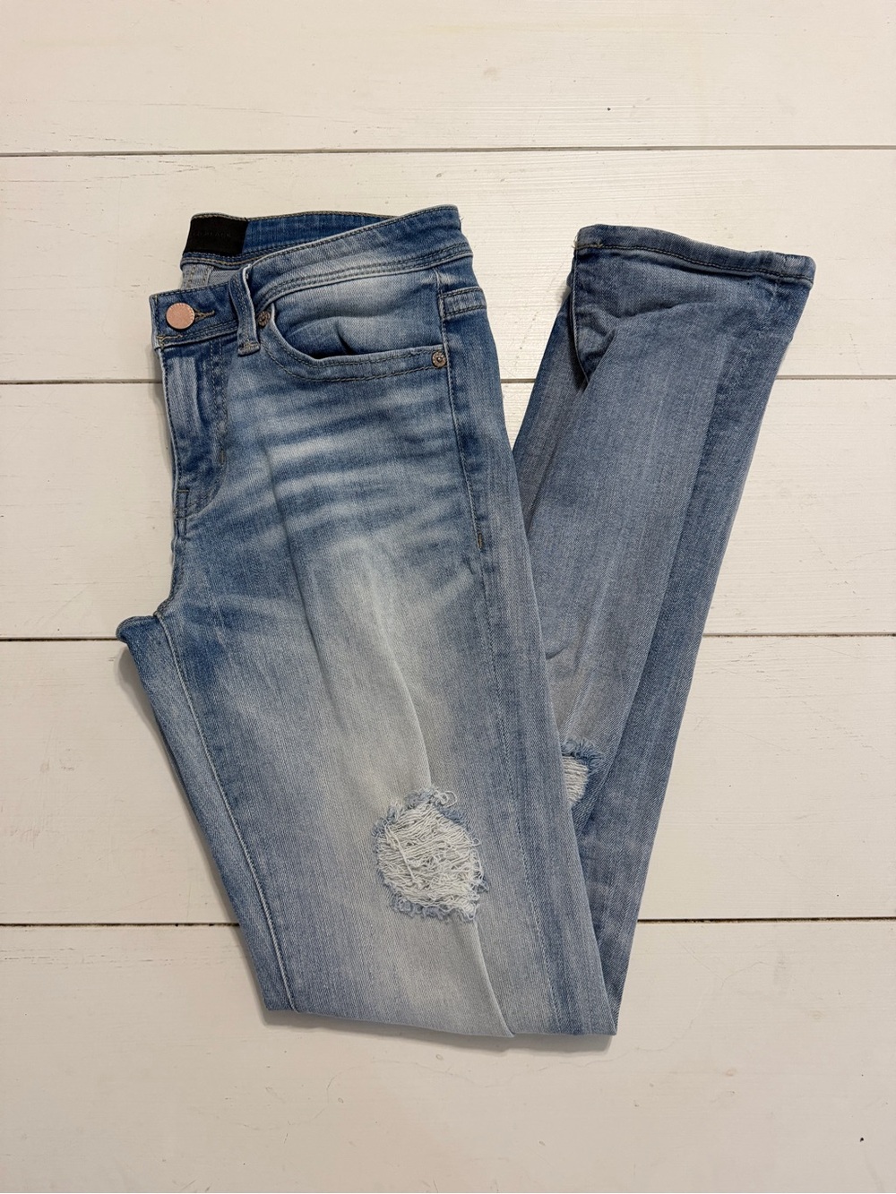 Buckle Black Ankle Straight Jeans